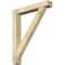 Ekena Millwork Traditional Block Rough Sawn Bracket w/ Offset Brace, Douglas Fir, 6"W x 36"D x 44"H BKT0604X36X44TRA05RDF - alternate 1